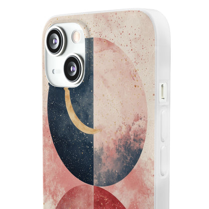 Golden Crescent Circles iPhone 13 - Soft