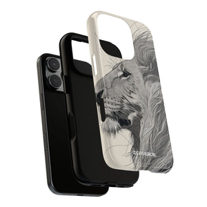 Majestic Lion: Grayscale Elegance - for iPhone 16