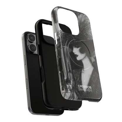 Vintage Feather Elegance iPhone 16 - Tough+
