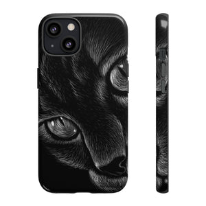 Pencil Drawing Cat - Protective Phone Case