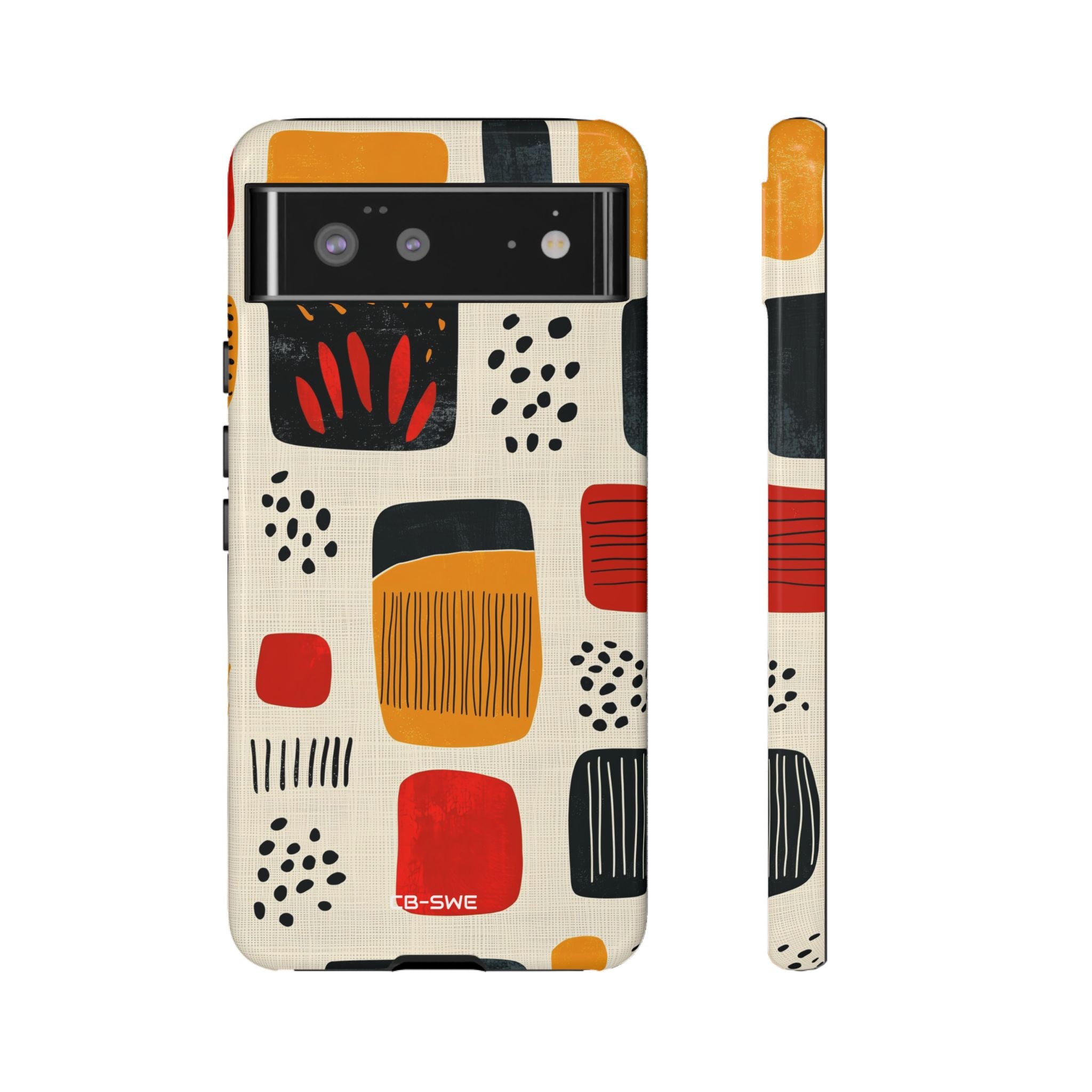 Vibrant Shapes Dance - Google Pixel Case