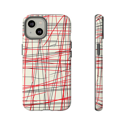 Red Line Minimalist - Protective Phone Case