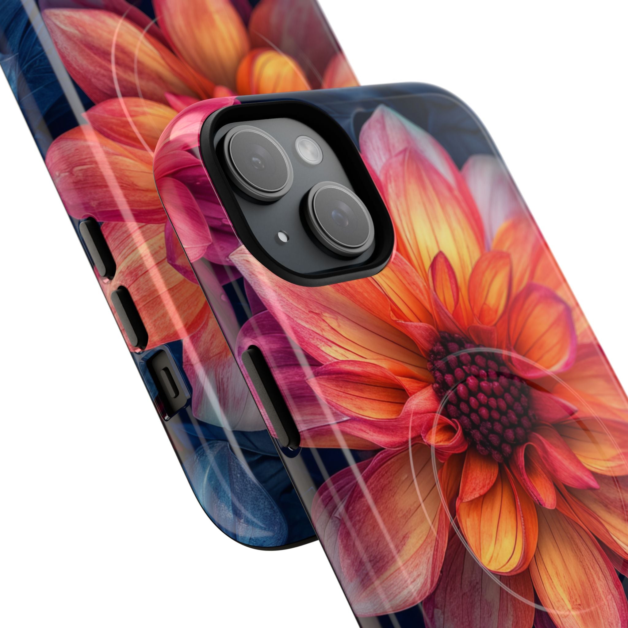 Fiery Bloom Harmony iPhone 15 | Tough+ Phone Case