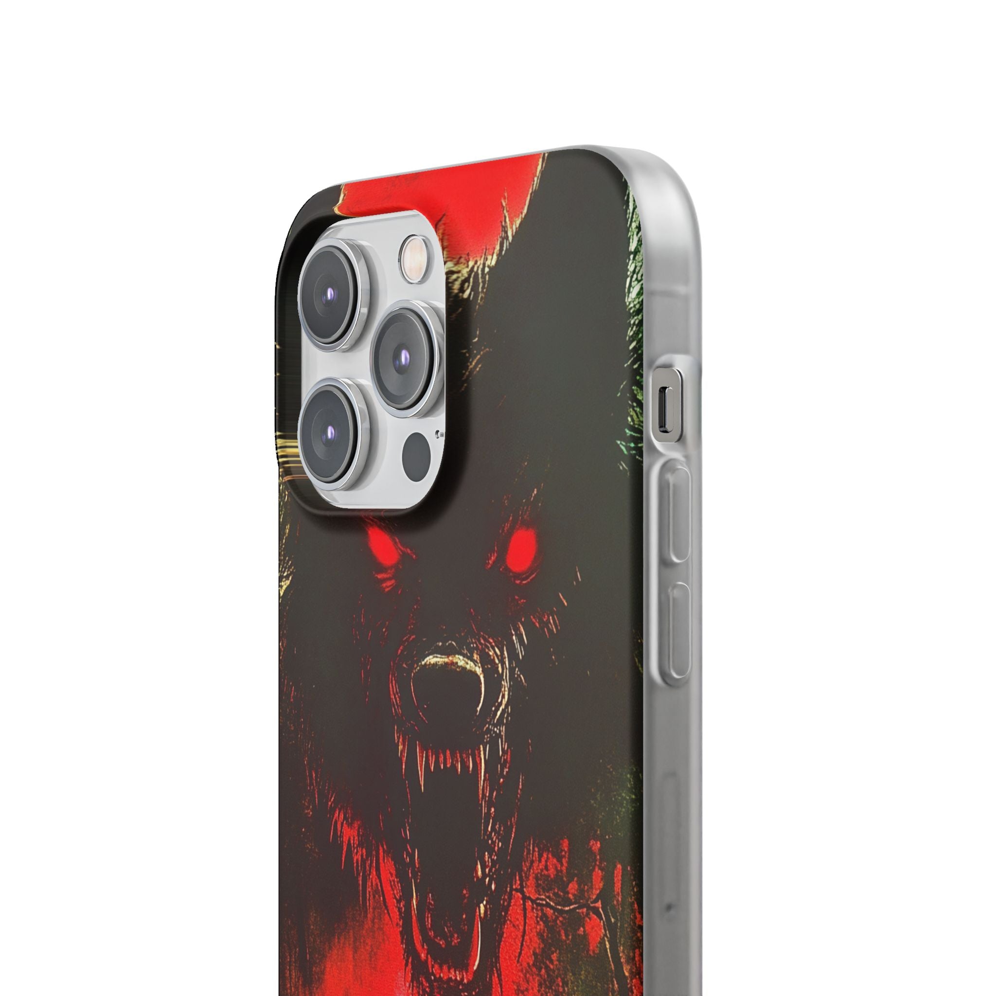Crimson Wolf iPhone 14 Pro Max Case - Soft