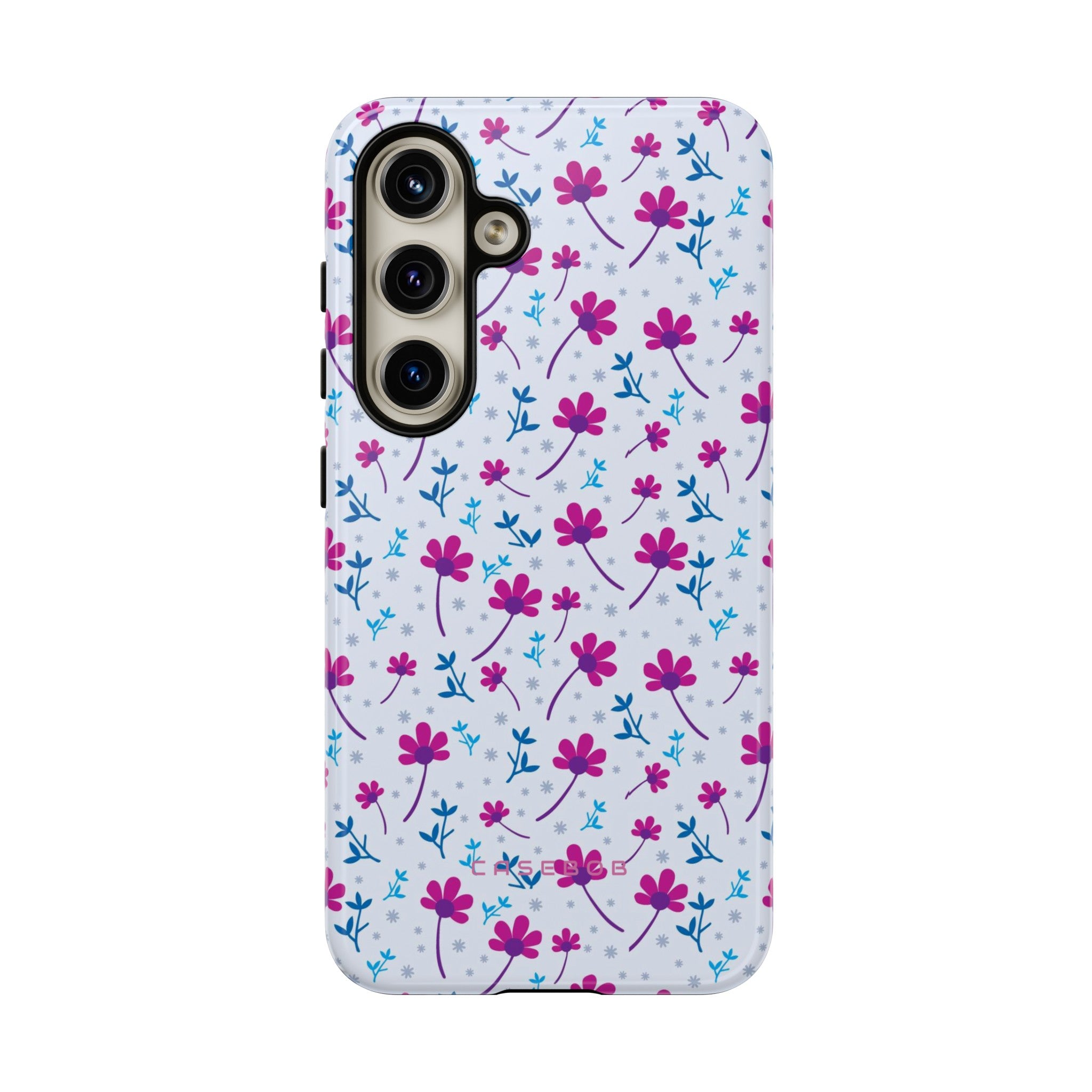 Purple Flower Pattern - Protective Phone Case