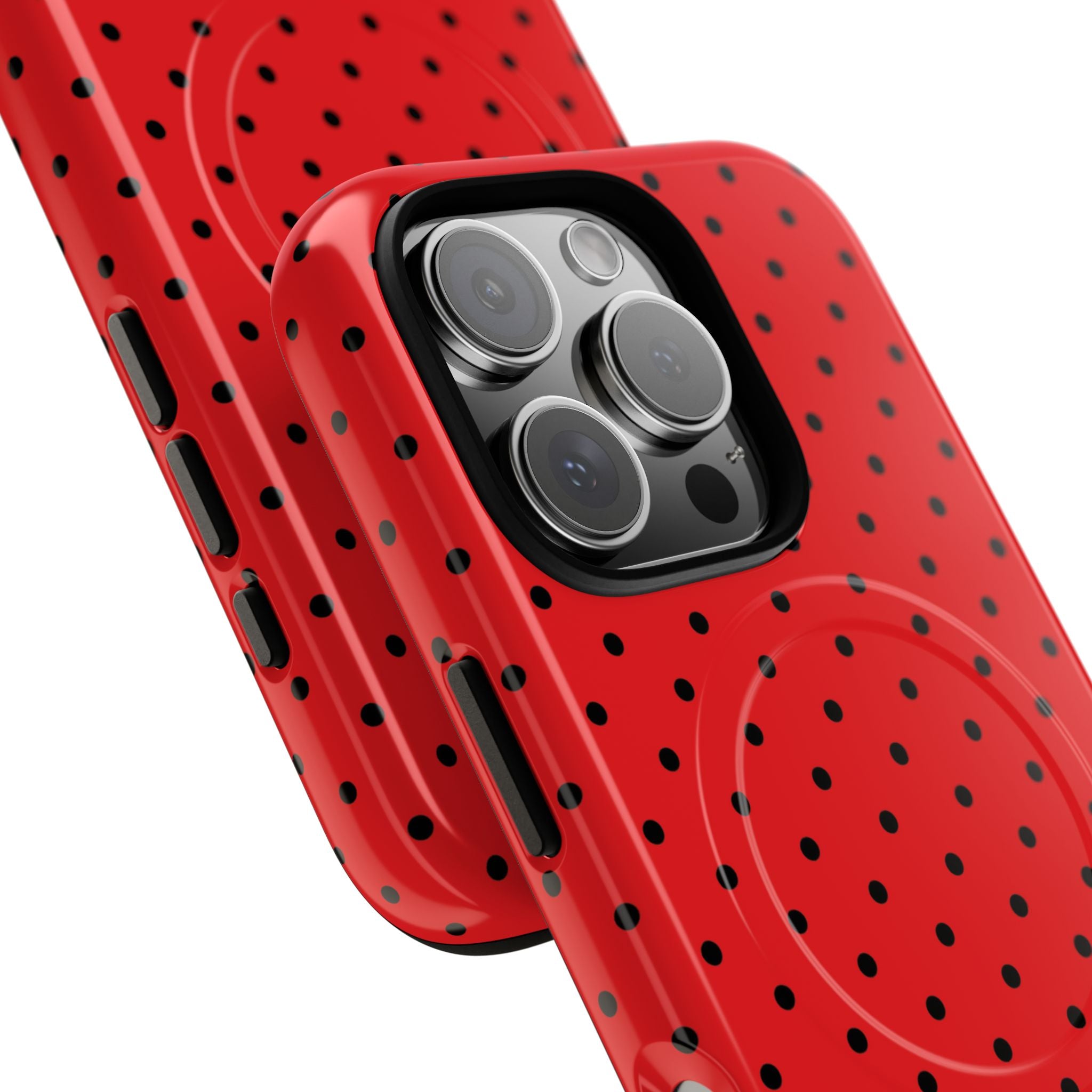 Crimson Dot Matrix iPhone 16 Pro Case - Tough+