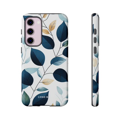 Navy Leaf Veins Samsung S23 Plus Case - Tough