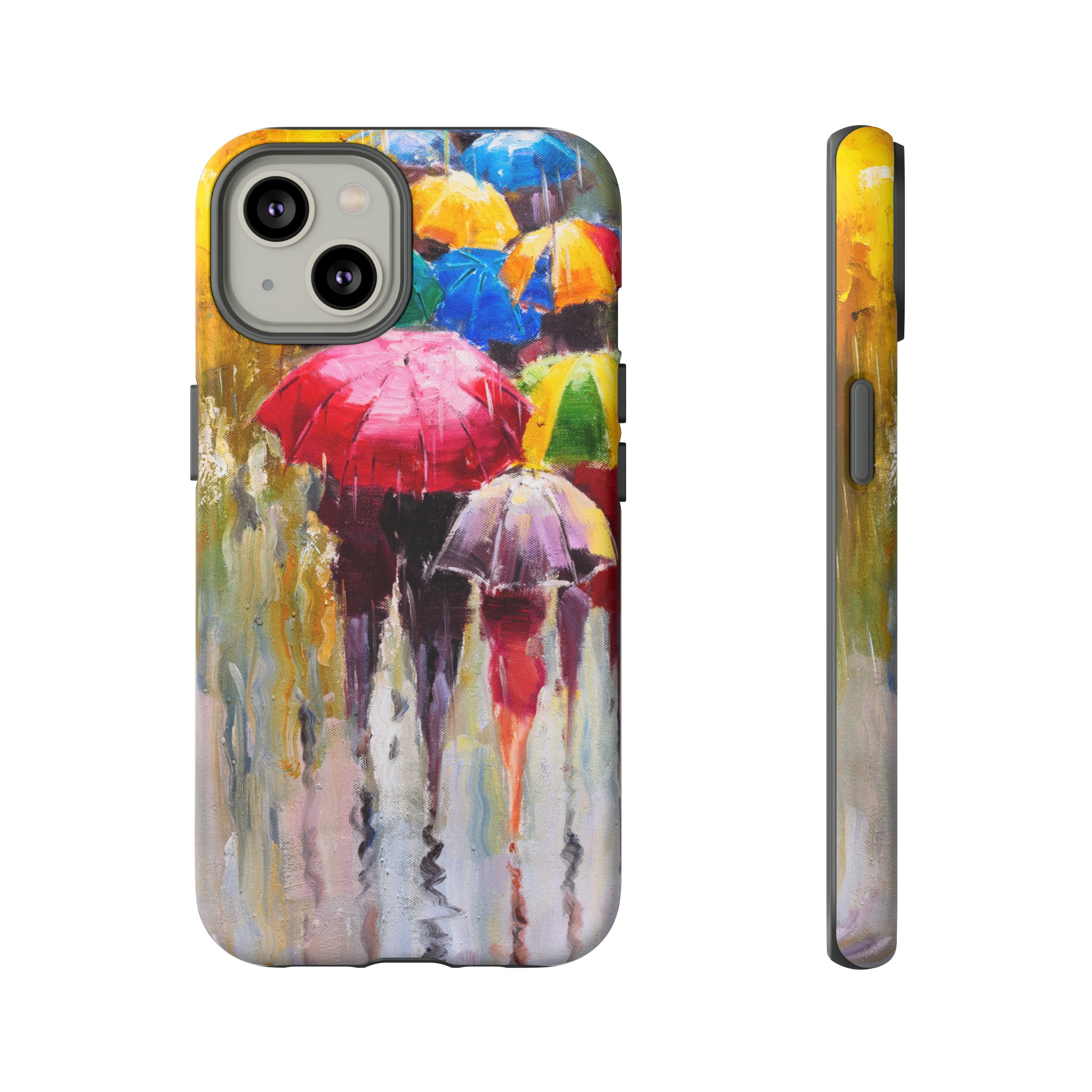 Oil Painting - Rainy Day - Protective Phone Case