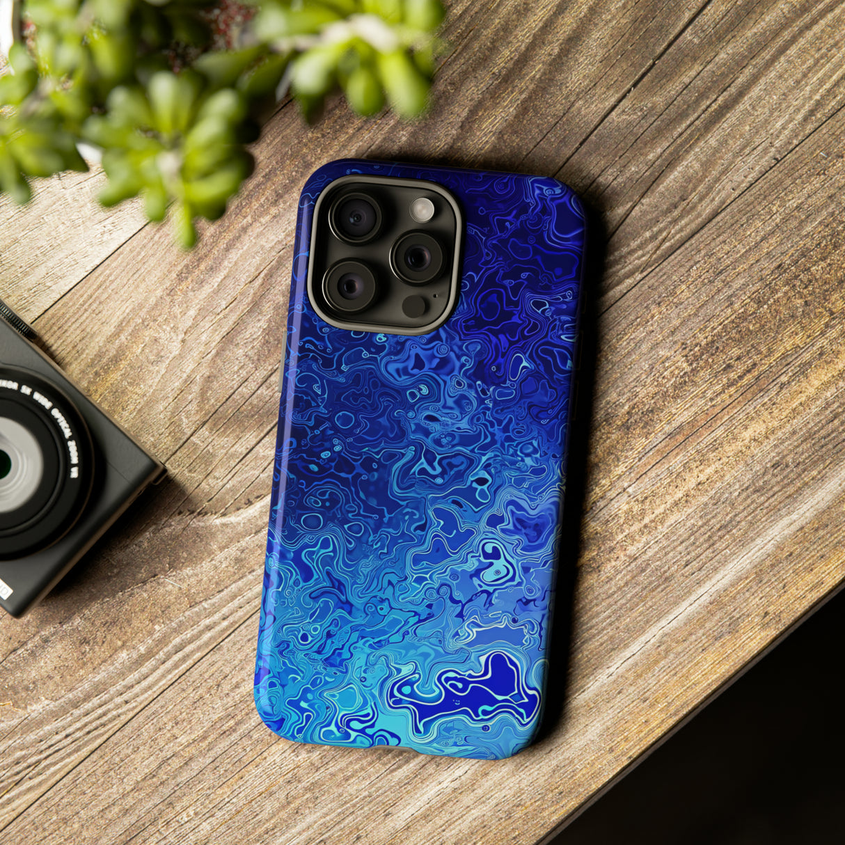 AI Fusion: Metallic Gradient - Protective Phone Case