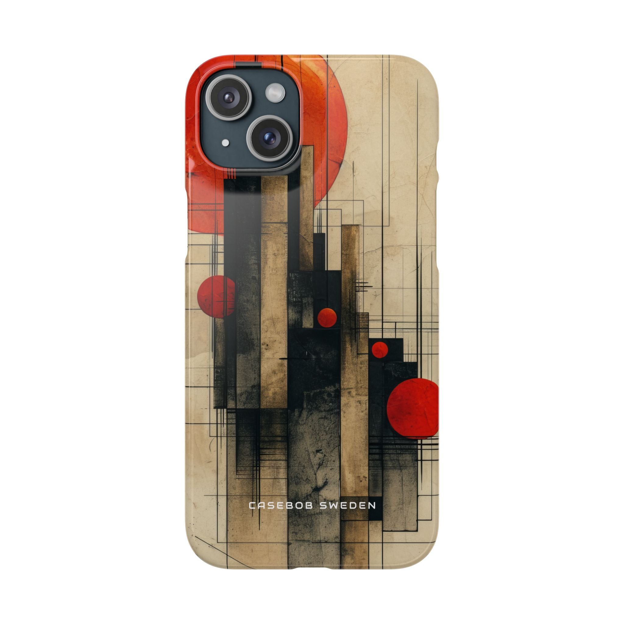 Vintage Geometric Harmony iPhone 15 - Slim Phone Case