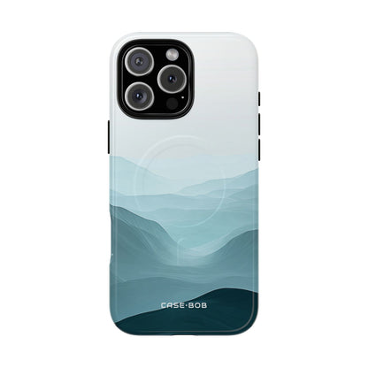 Teal Mist Mountains iPhone 16 Pro Max Case - Tough+
