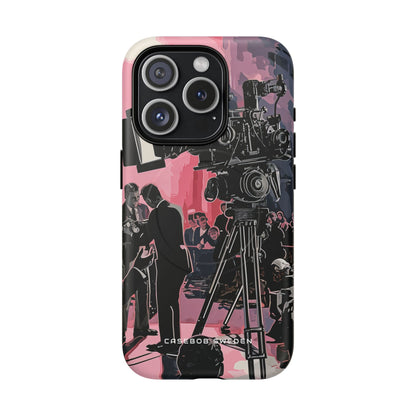 Retro Cinematic Spotlight iPhone 15 | Tough+ Phone Case