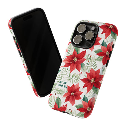 Poinsettias Bloom Bright - iPhone Case