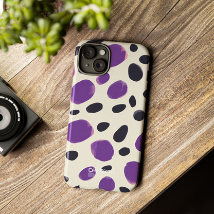 Purple Pebble Dance iPhone 15 - Tough