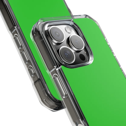 Lime Green - Clear Impact iPhone 16 Phone Case