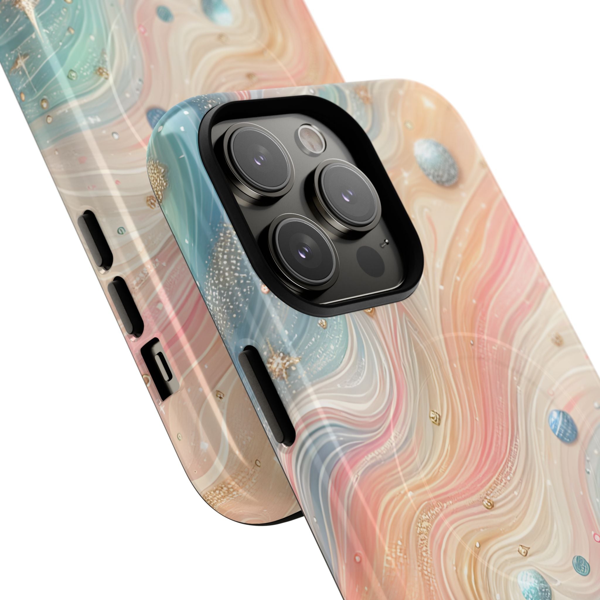 Iridescent Swirls iPhone 14 Pro Max Case - Tough+