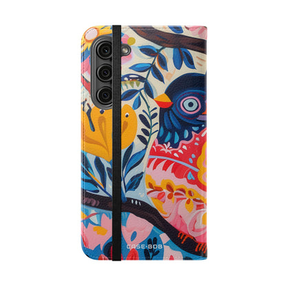 Ornate Owl Bloom - Samsung S23+ Case - Wallet