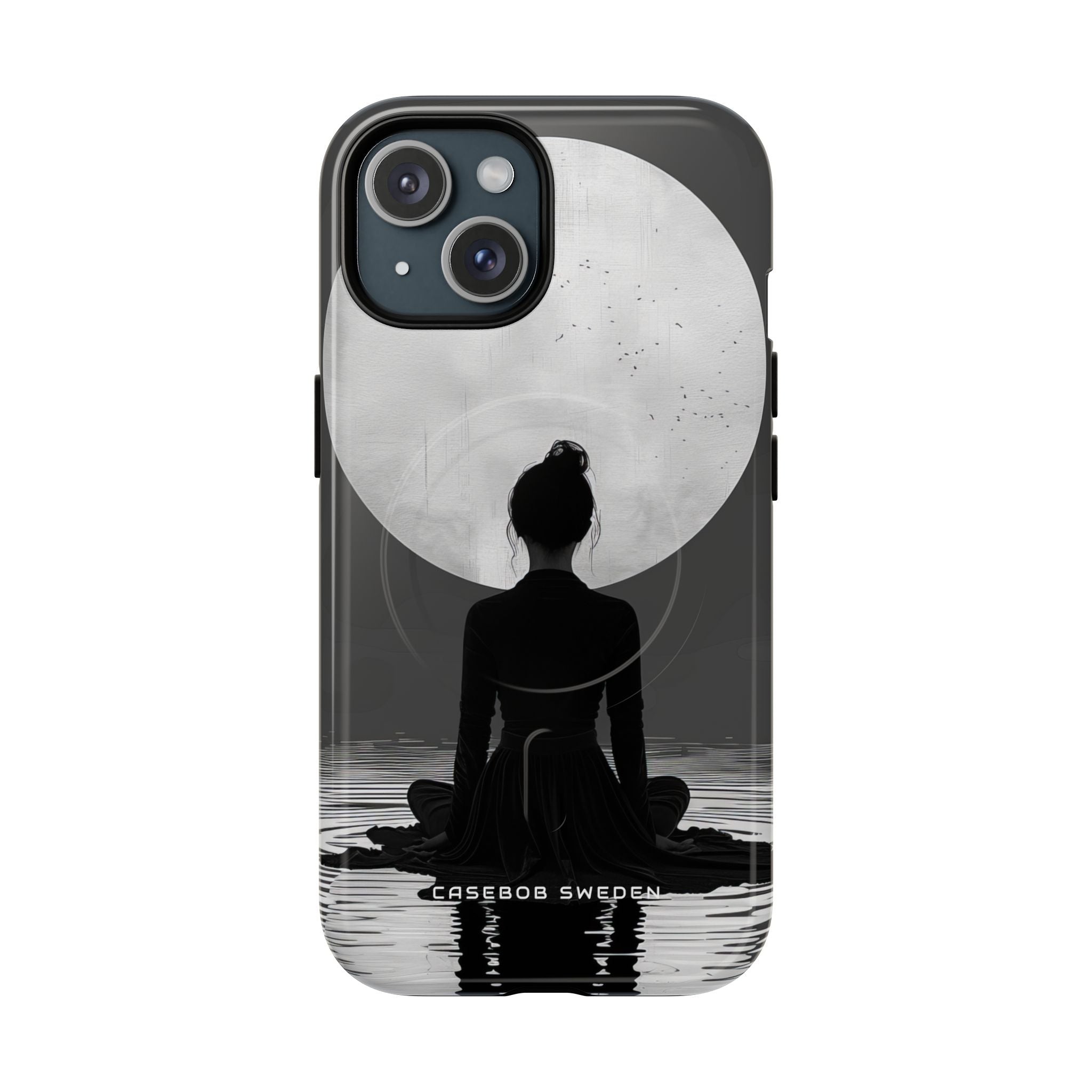 Zen Serenity Moon Reflection iPhone 15  Tough+ Phone Case