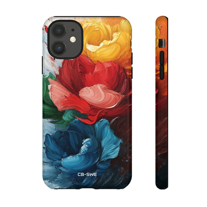 Vibrant Floral Dance - iPhone Case