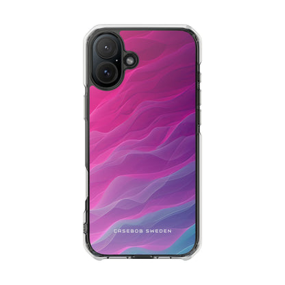 Gradient Oceanflow Waves iPhone 16 - Clear Impact Phone Case