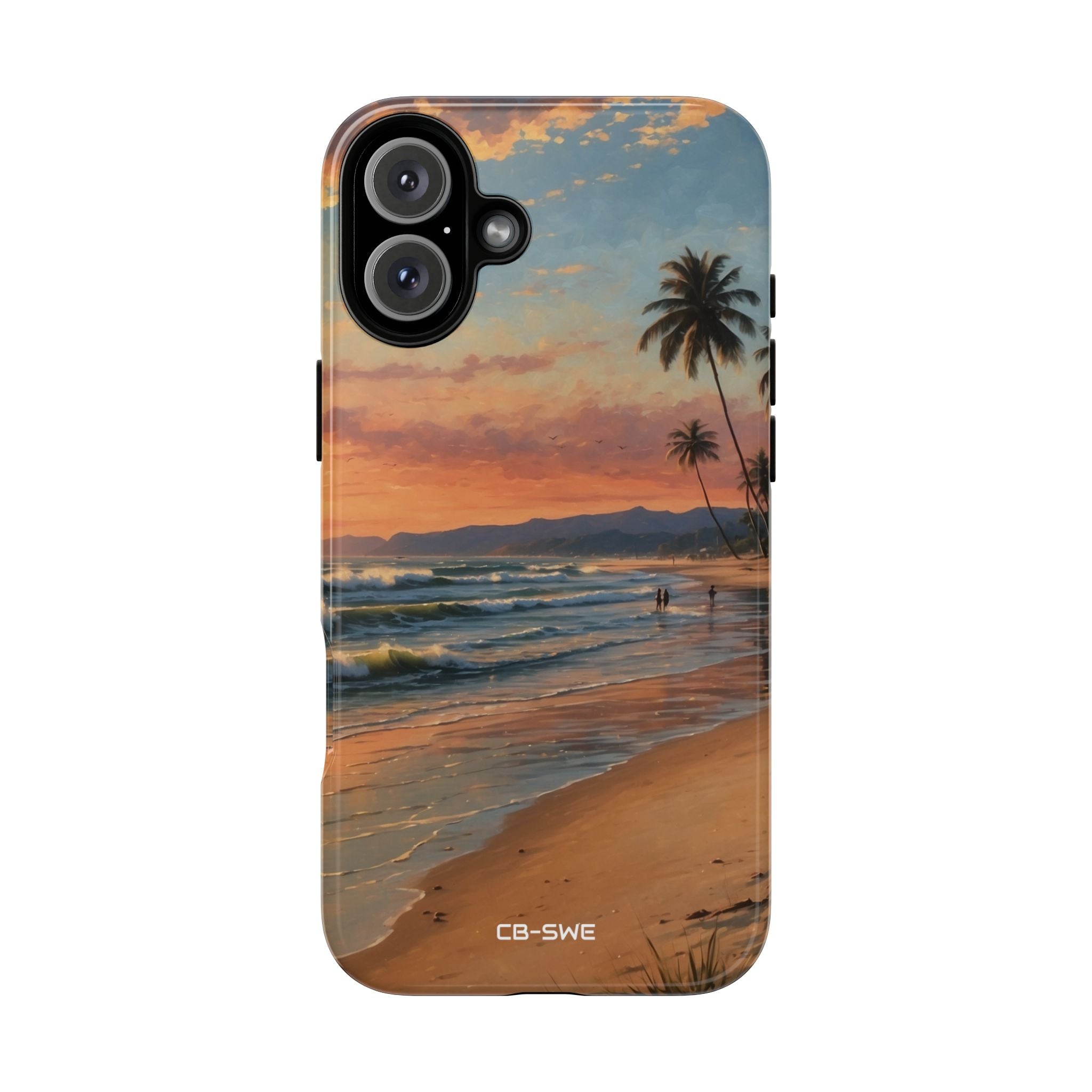 Golden Waves Embrace - iPhone Case