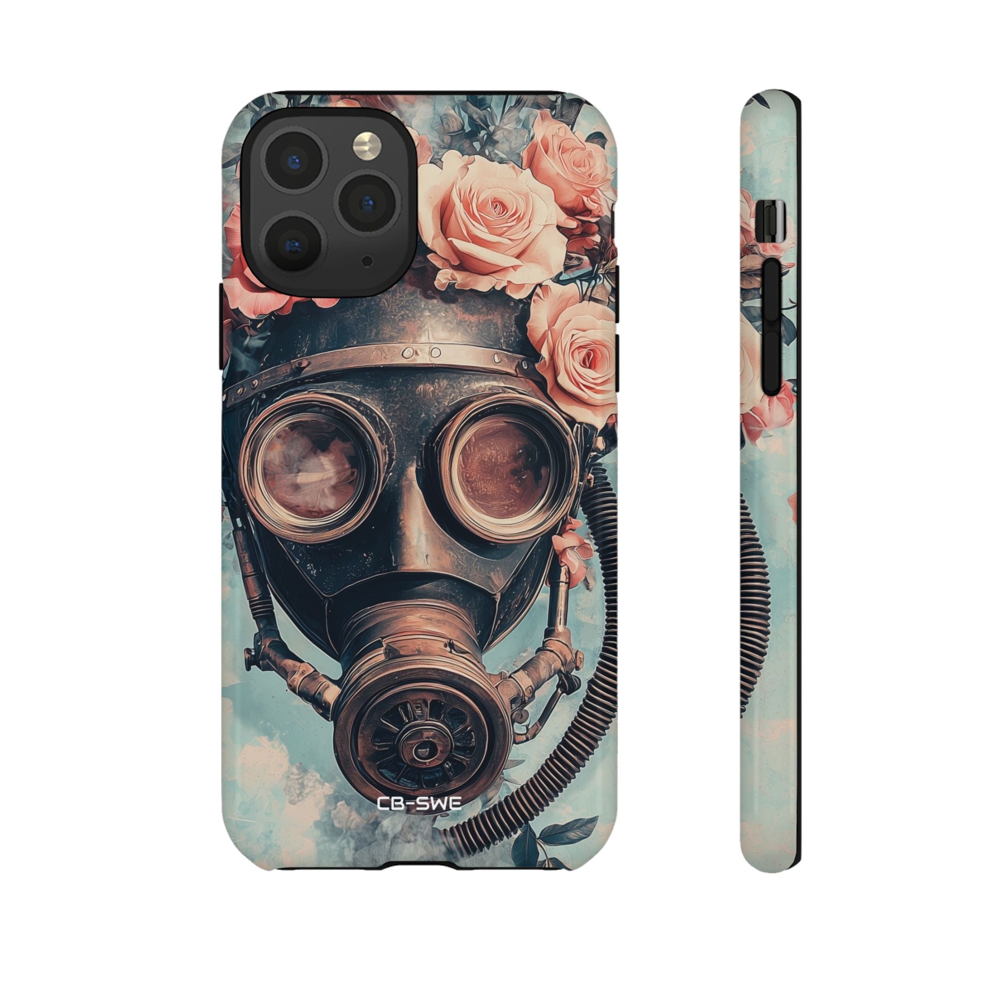 Roses Embrace Mask - iPhone Case