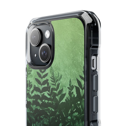 Verdant Fern Silhouettes iPhone 15 - Impact Clear+