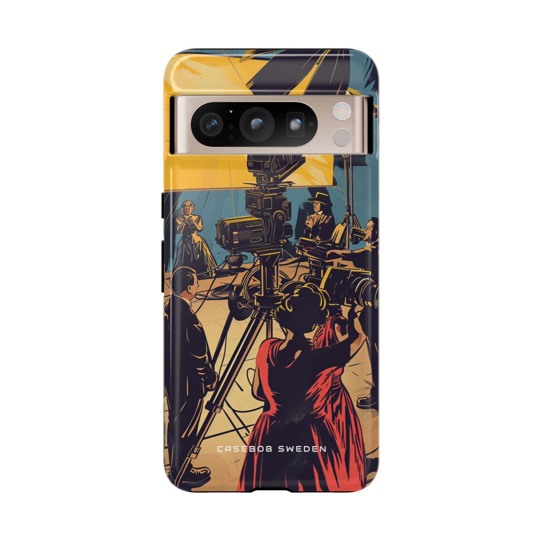 Golden Era Cinematic Spotlight Google Pixel 8 - Tough Phone Case