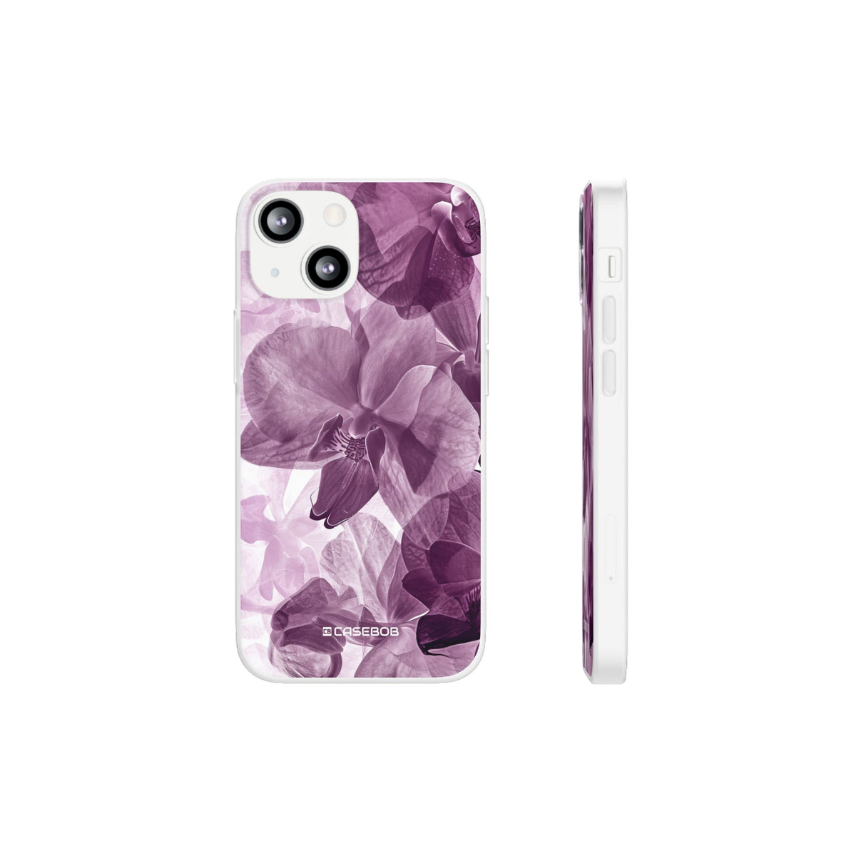 Strahlendes Orchideen-Design | Handyhülle für iPhone (flexible Hülle) 