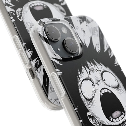 Screaming Stripes iPhone 15 Case - Soft