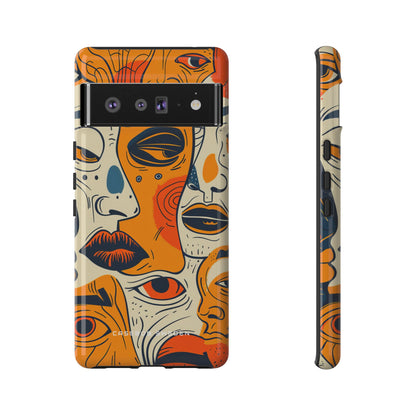 Gradient Face Mosaic Google Pixel 6 - Tough Phone Case