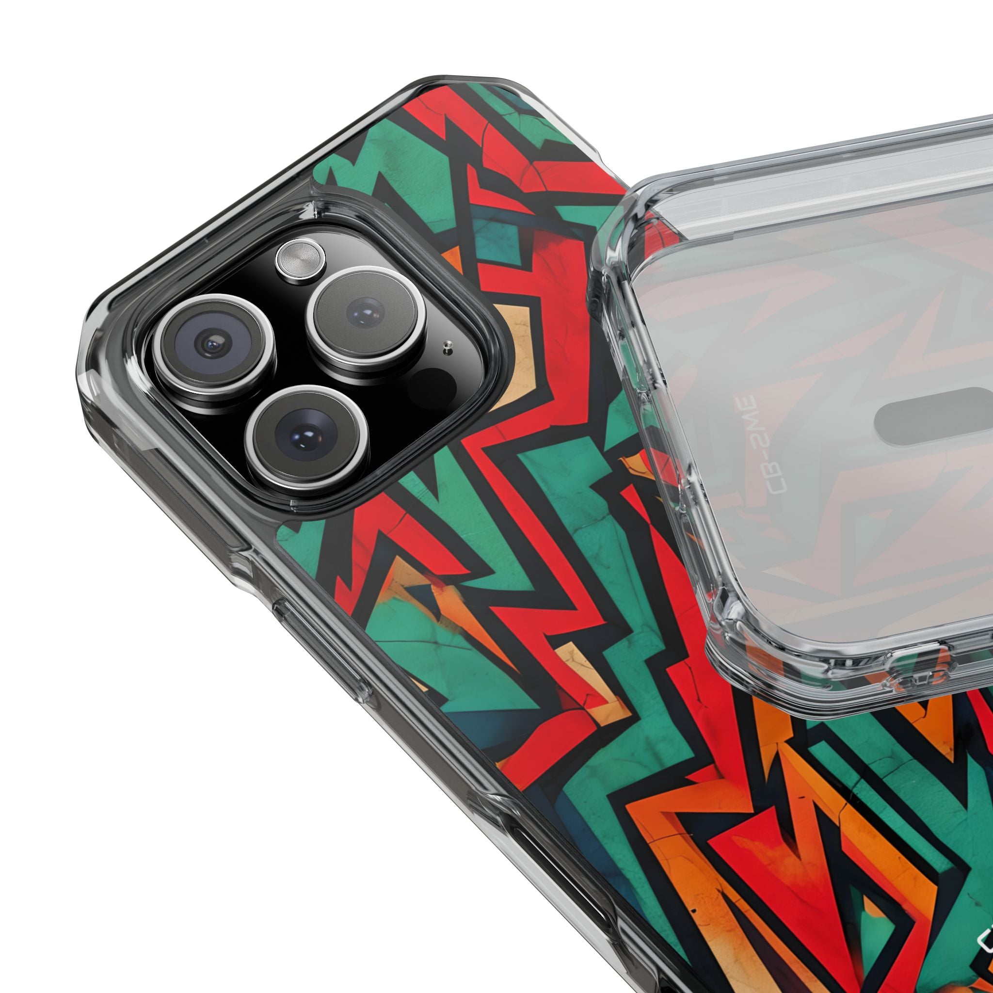 Vivid Geometry Dance iPhone Case - Impact