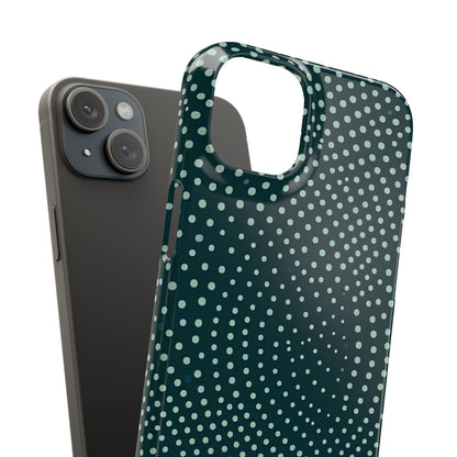 Teal Rippleflow iPhone 15 - Slim Phone Case