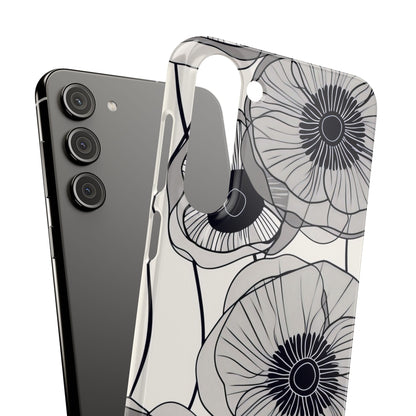 Moderne minimalistische Blumen Samsung S23 - Schlanke Handyhülle