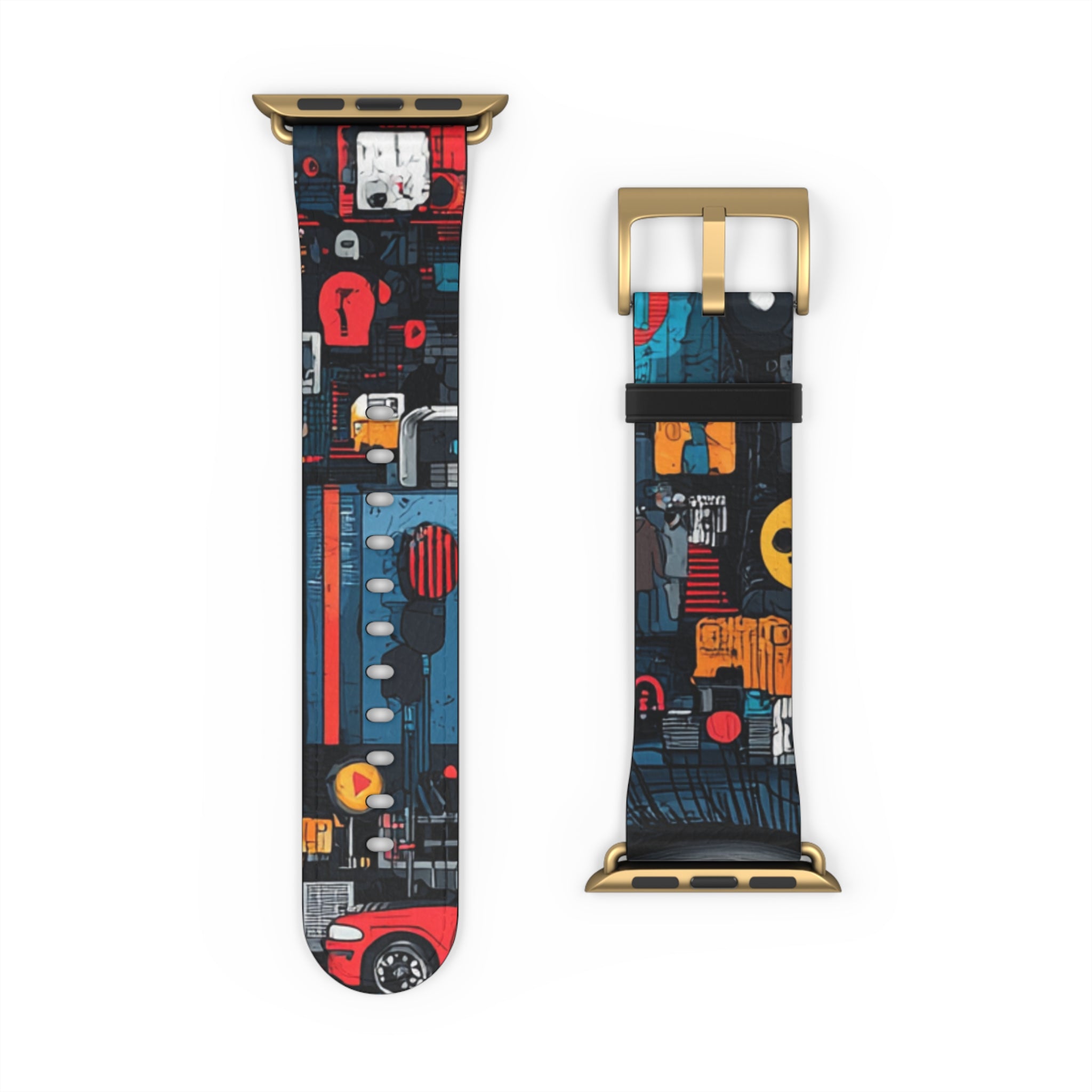 Blue Gaze Mosaic - Watch Band