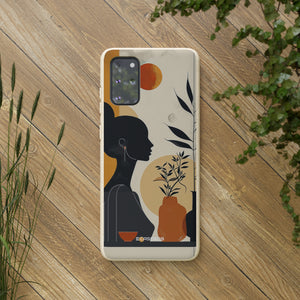 Modern Silhouette Tranquility | Biodegradable Phone Case