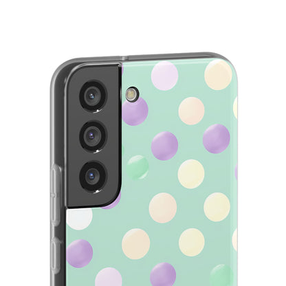 Pastel Polka Dots - Flexi Samsung S22 Phone Case