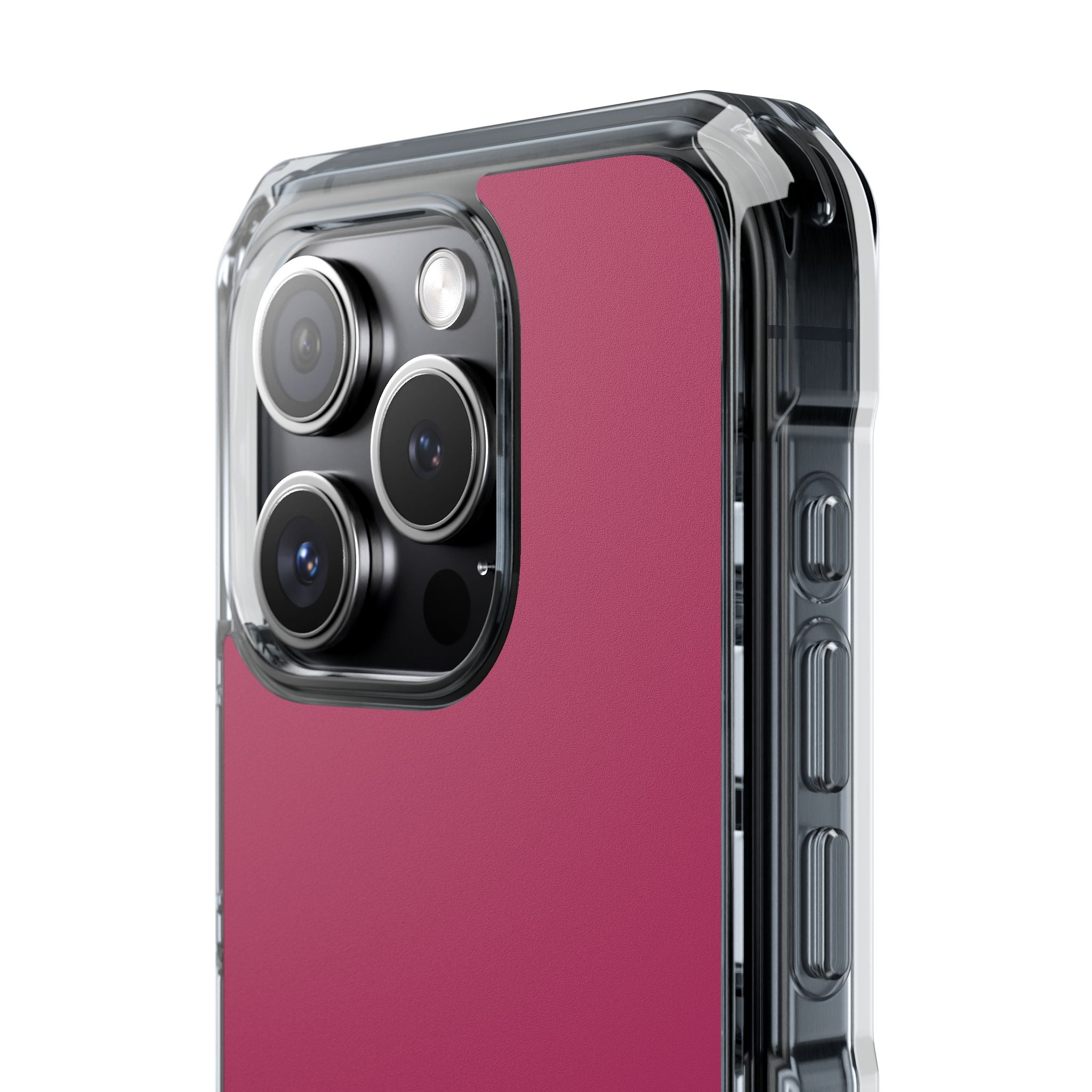 Maroon - Clear Impact Case for iPhone