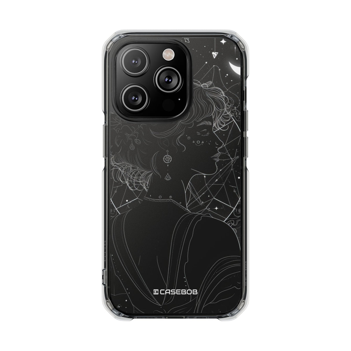 Mystic Starlit Serenity - Phone Case for iPhone (Clear Impact - Magnetic)