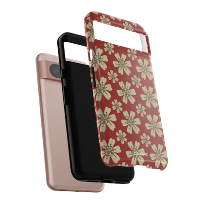 Retro Red Florals - Google Pixel Case