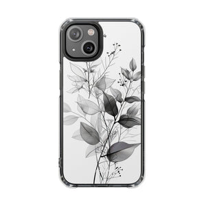 Ethereal Monochrome - Phone Case for iPhone (Clear Impact - Magnetic)