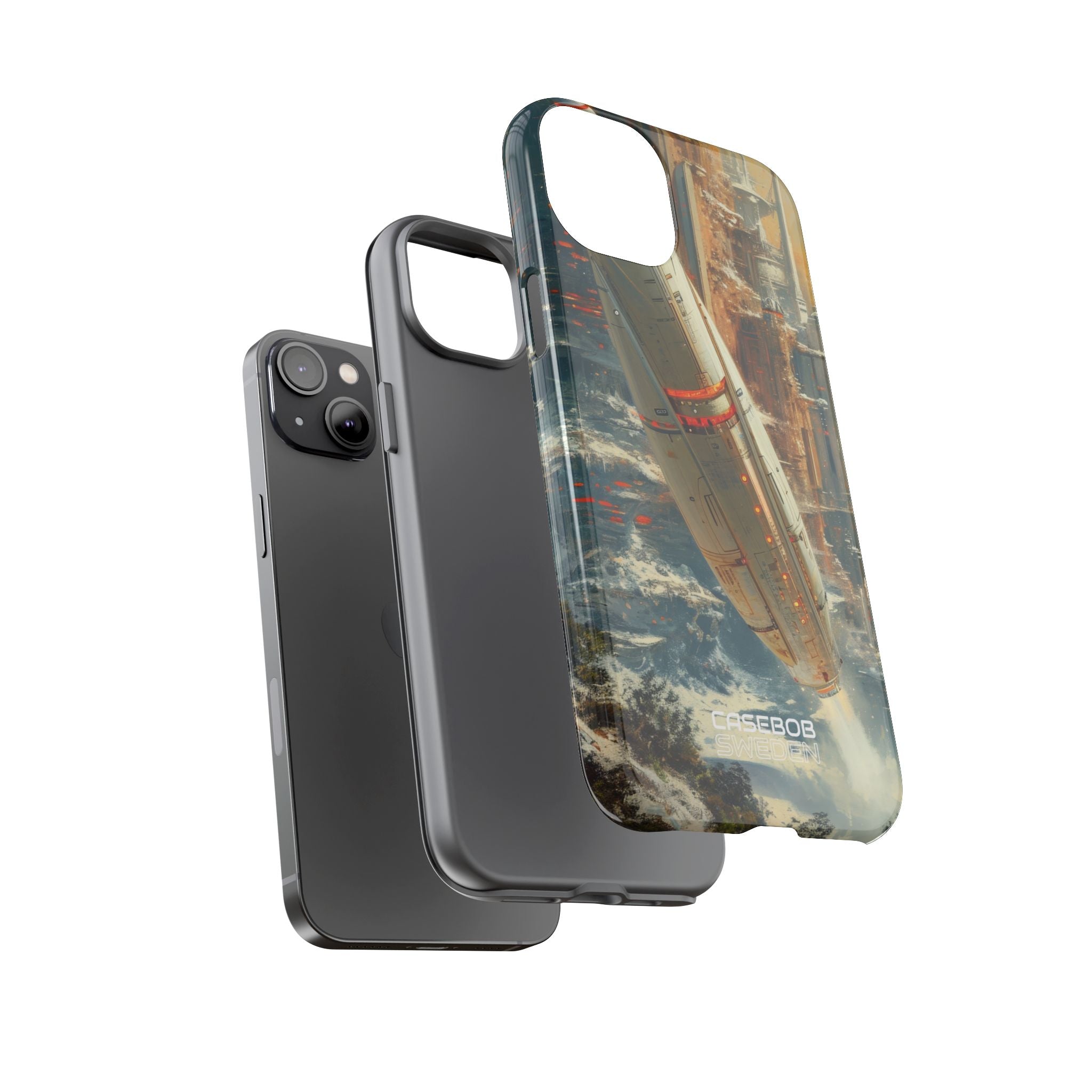 Futuristic Forest Voyage iPhone 14 - Tough