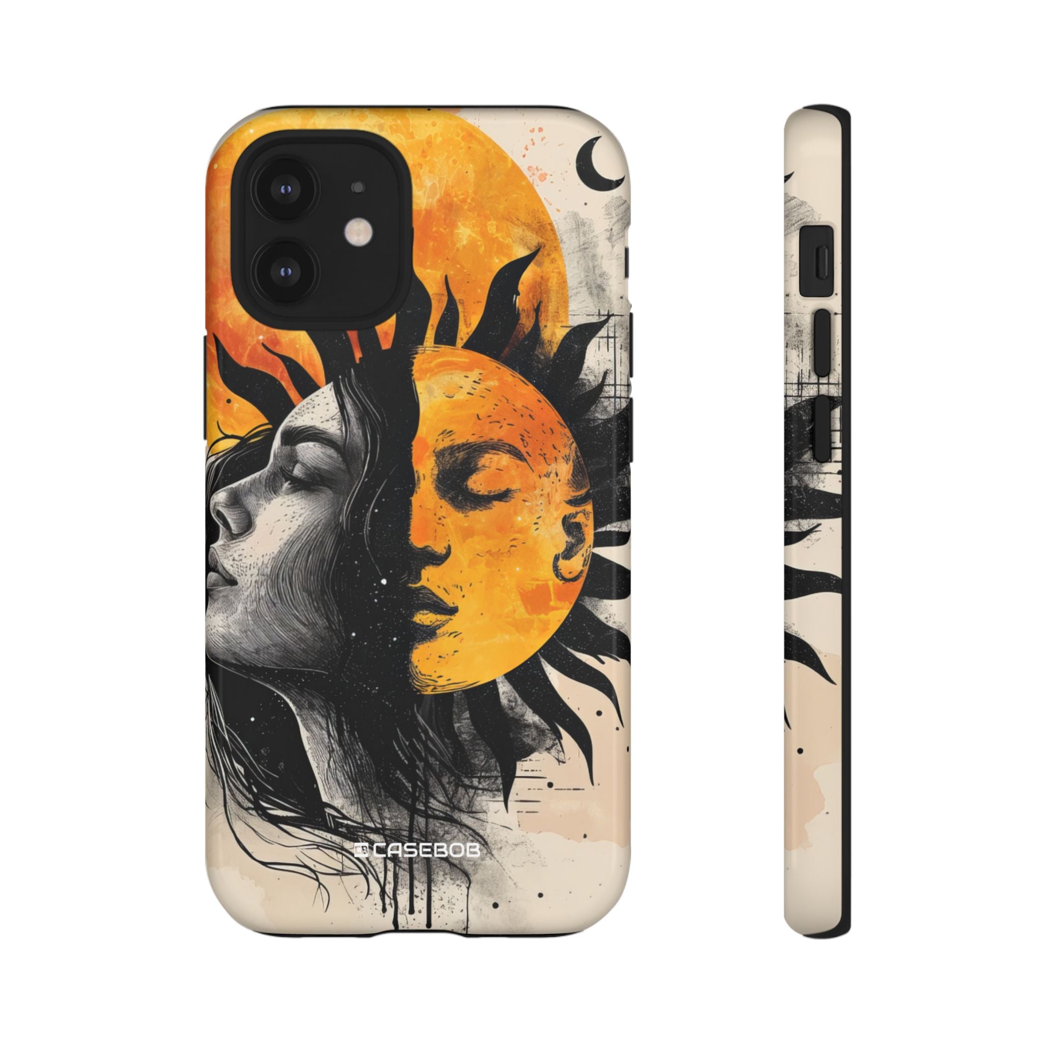 Sunlit Duality | Protective Phone Case for iPhone