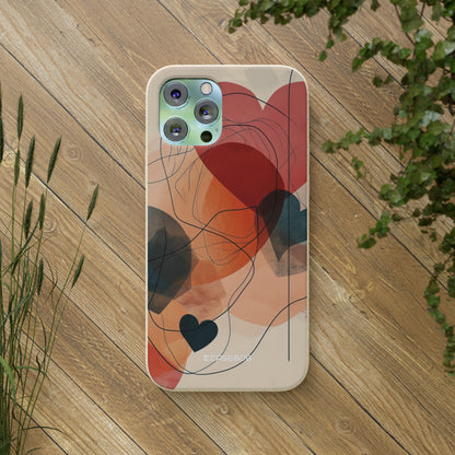 Abstract Heart Harmony | Biodegradable Phone Case