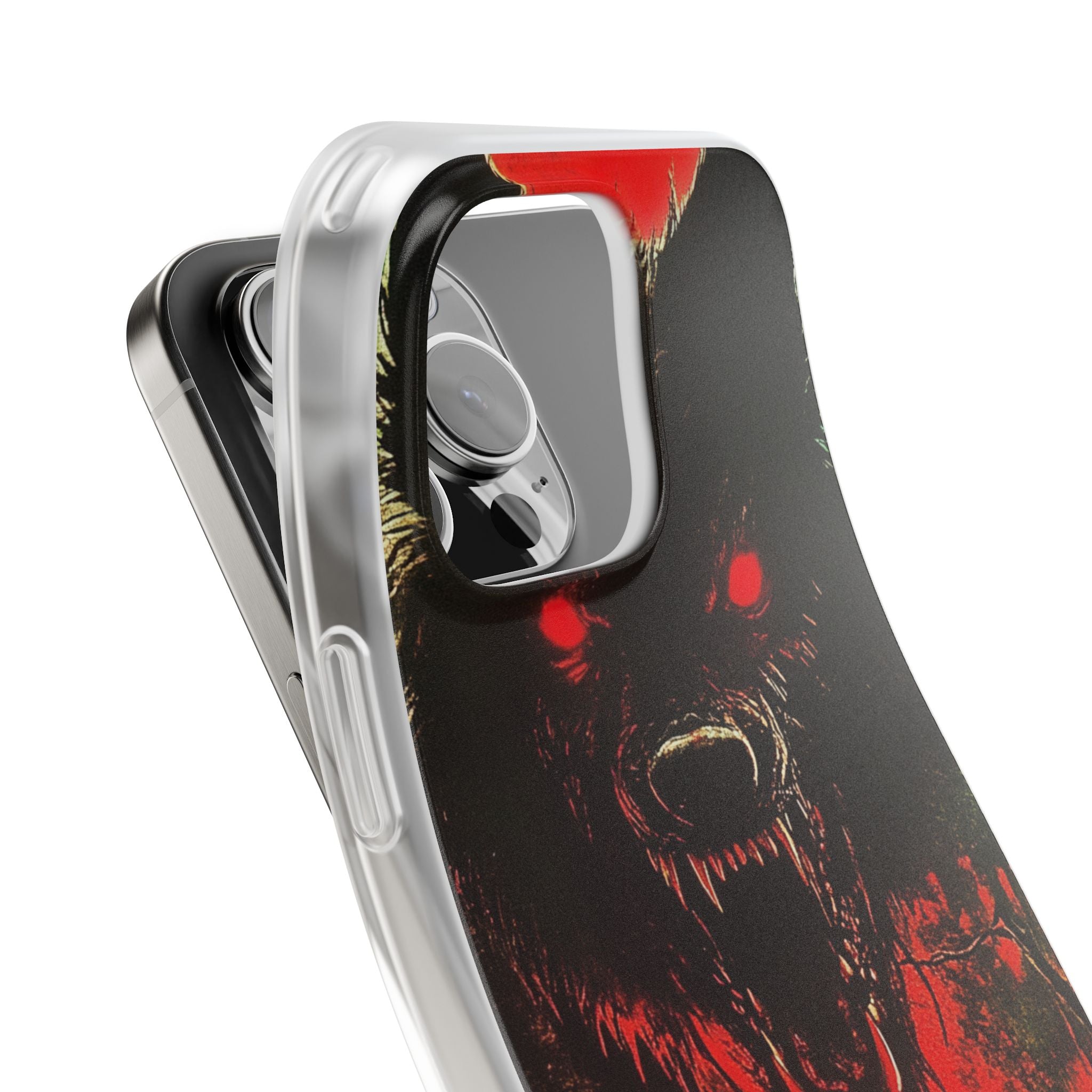 Crimson Wolf iPhone 16 Pro Max Case - Soft