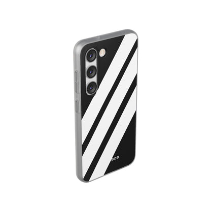 Diagonal Bands Noir Samsung S23 Case - Soft