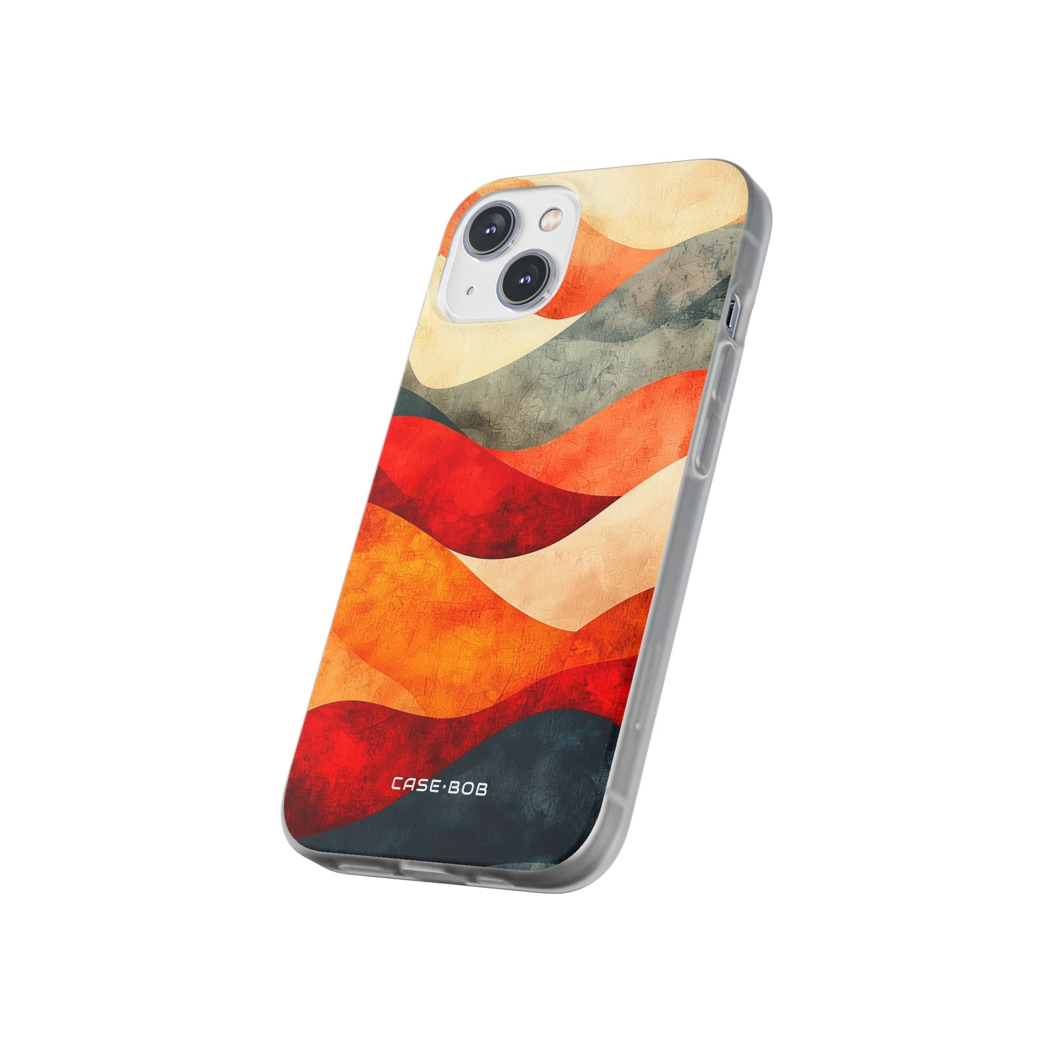 Cracked Wave Sunset iPhone 14 Case - Soft