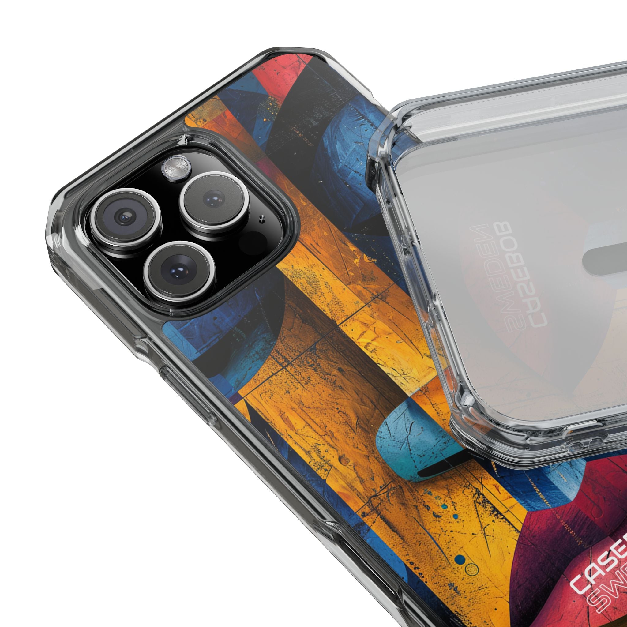 Geometric Face Fusion iPhone 16 - Impact Clear+