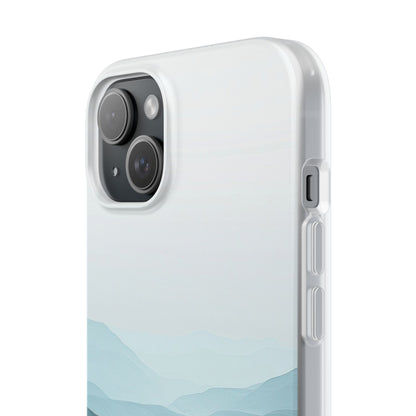 Teal Mist Mountains iPhone 15 Plus Case - Soft