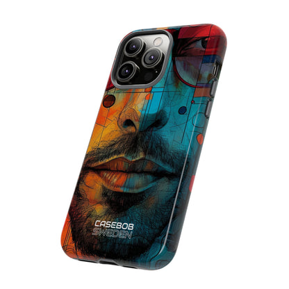 Cubist Glasses Face iPhone 14 - Tough